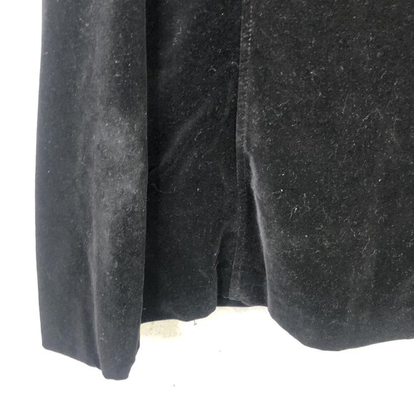 Necessary Objects Blazer Womens Large Black Velvet Double Breasted Made USA - Picture 13 of 13